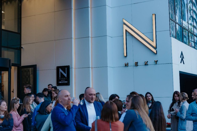 Guests at the NEXT Apartments opening event in Batumi